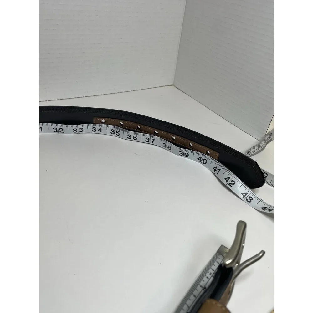 Brahma Belt Tan Vegan Leather Dress Belt Belt Size M 34-36